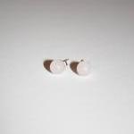 Rose Quartz Stud Earrings On Sterling Silver Posts