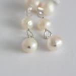 Ivory Freshwater Pearl Drop Earrings