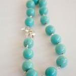 Turquoise Chunky Necklace, December Birthstone..