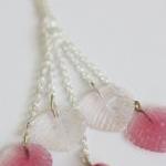 Falling Leaves Necklace In Pink