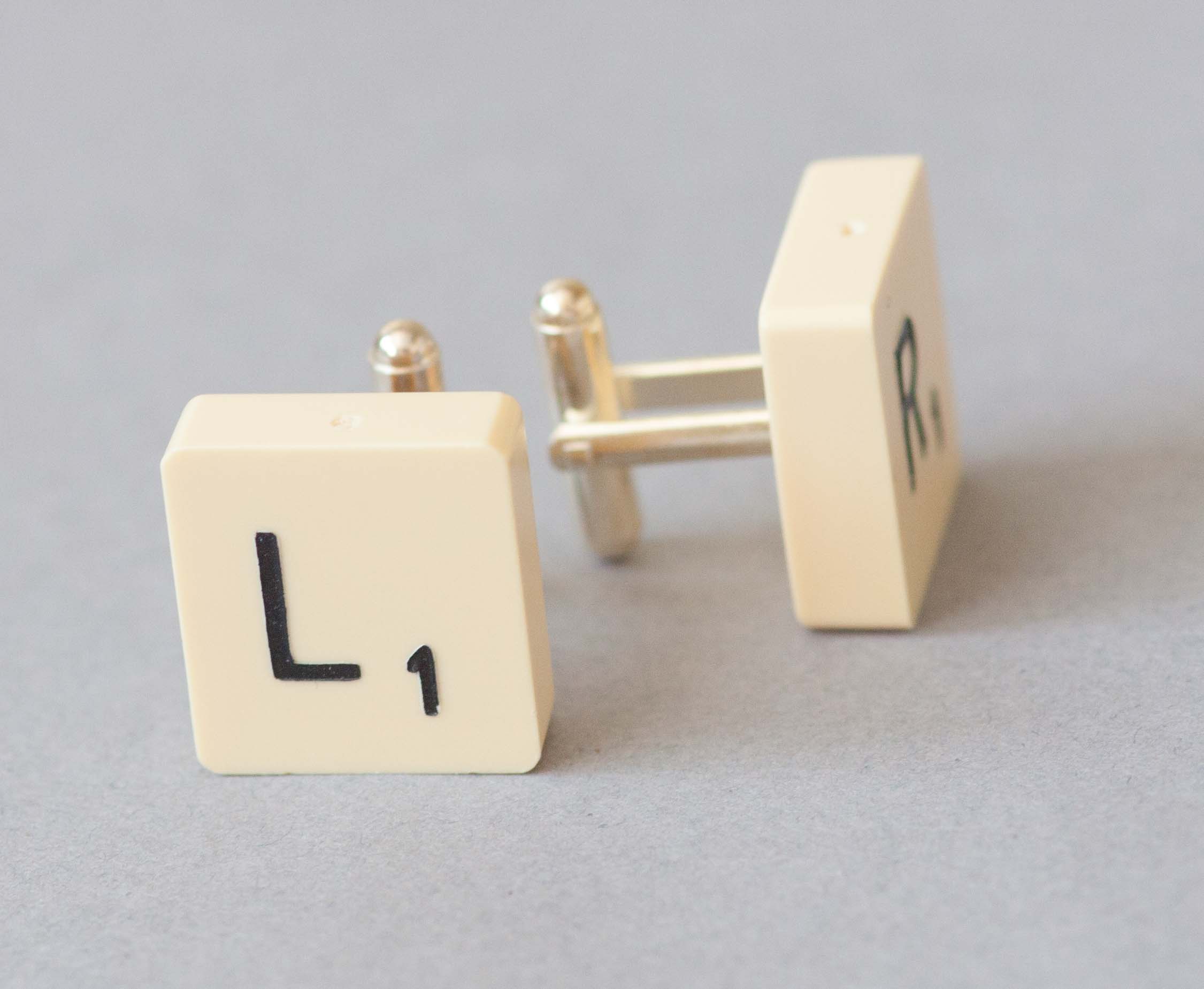 Left And Right Scrabble Tile Cuff Links. on Luulla